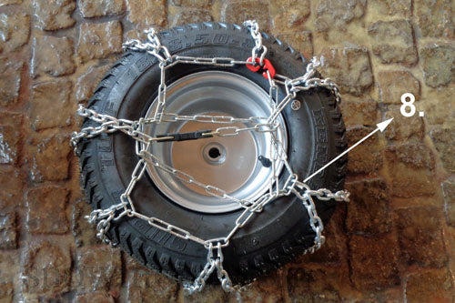 Satz Kreuzspurschneeketten 18x8.50-8