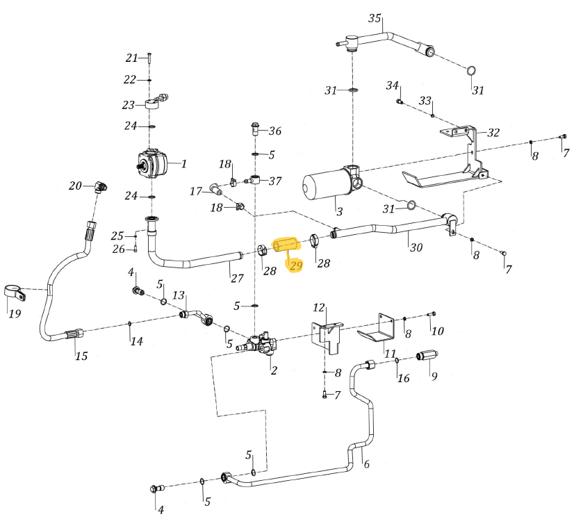 Hydraulikschlauch für Saugleitung TAFE