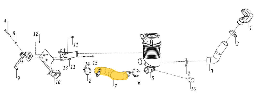 Luftfilterschlauch TAFE