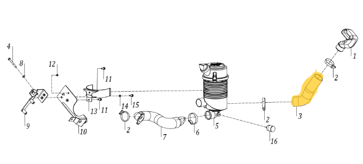 Luftfilterschlauch TAFE