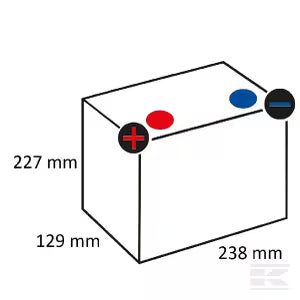 Batterie 12V 45Ah 330A